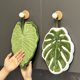 thumbnail image 2 of Toalla de mano de hoja verde, suave y absorbente, con hojas de alocasia y hojas de monstera, con lazo para colgar, ideal para el hogar, el baño y la cocina., 2 of 8