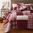 thumbnail image 1 of Canadiana 3pc Red Plaid Quilt Set King, 1 of 1