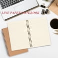 thumbnail image 4 of Toplive A5 Spiral Notebook 4 Pack Kraft Cover Ruled Journals Notebooks 7.9" x 5.5" Lined Journal Notebook 58 Sheets / 116 Pages for Home Office Supplies, 4 of 7