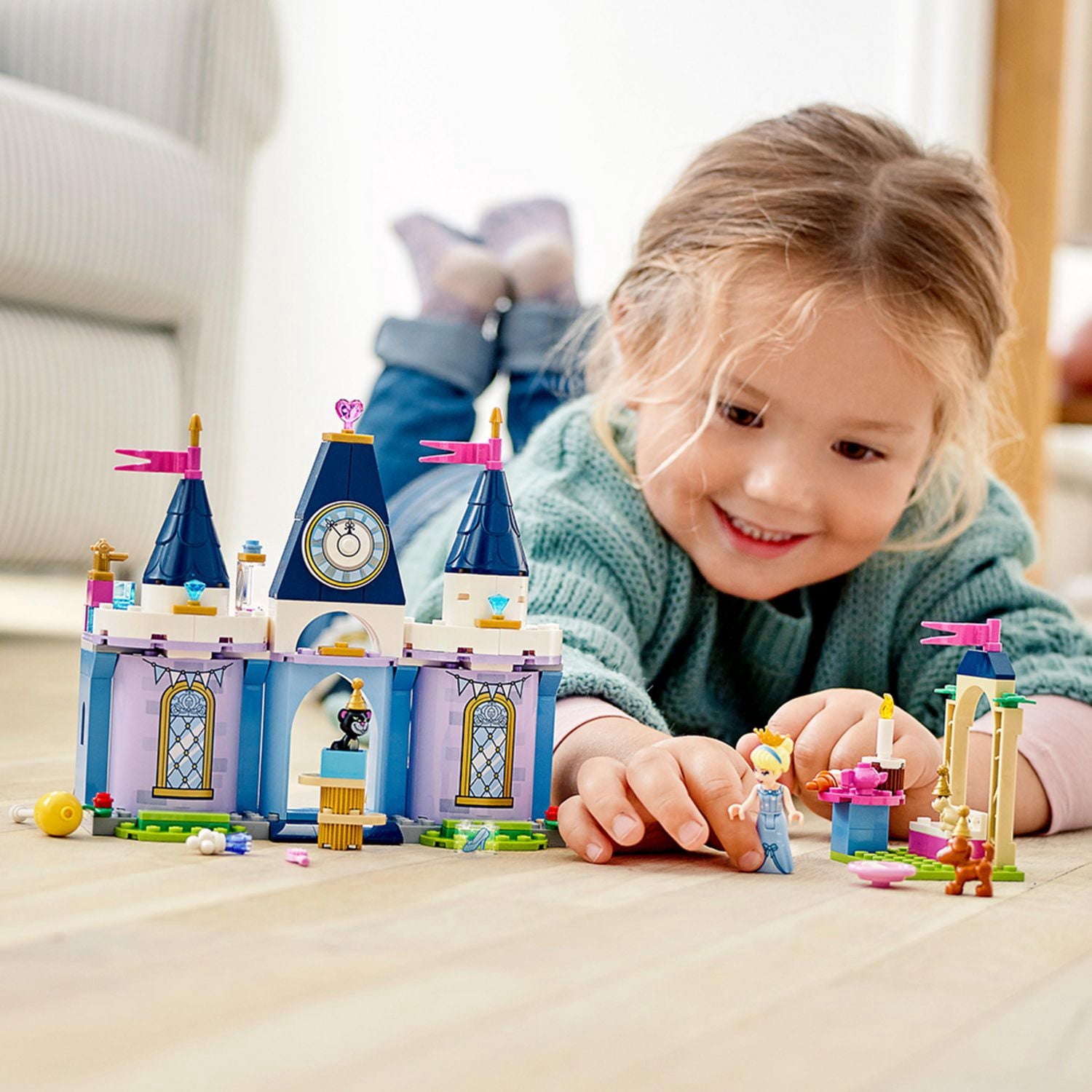 LEGO Disney Cinderella’s Castle Celebration 43178 Cinderella Toy Building Kit (168 Pieces)