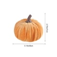 thumbnail image 4 of Fall Decor,Fall Decorations for Home,Velvet Pumpkins Decoration Artificial Fake Pumpkins,3IN Fabric Wrapped Pumpkin Ornaments for Home Kitchen Farmhouse(Yellow), 4 of 6