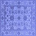 thumbnail image 1 of Ahgly Company Indoor Square Oriental Blue Traditional Area Rugs, 3' Square, 1 of 4
