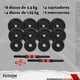 thumbnail image 5 of Set de 2 mancuernas ajustables Fuxion Sports FS-SDM25K-01 con Discos de metal 25 Kg negro Unitalla, 5 of 10