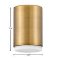 thumbnail image 3 of 1 Light Extra Small Flush Mount-Lacquered Brass Finish Hinkley Lighting 30071Lcb, 3 of 5