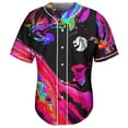thumbnail image 5 of Seven Lions Baseball Jersey Men/Women Casual Thin button Baseball uniform Oil Slick Custom For EDM, 5 of 7