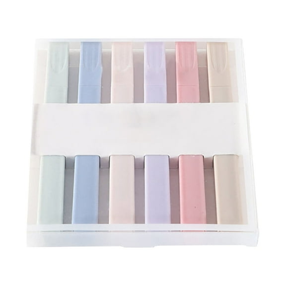 Pastel Highlighter Markers (Soft Chisel Tip Set, Study), 5Ml Highlighters Resist Page Bleed-Through, 5Ml Highlighters Marker Pens 6 Color Pastel Assorted Colors Highlighters, By Meiiso