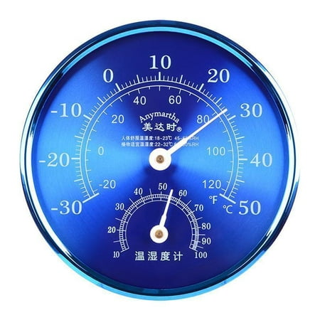 

HOTYA Wall Mounted Thermometer Hygrometer Mechanical Household Home Thermohygrometer