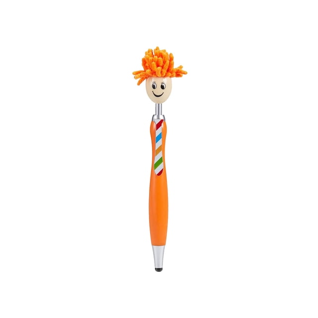 1ML Fun Pens Fluffy Doll Pen Screen Touchs Replaceable Ball Pen Long-Lasting Ink and Comfortable Wide Barrel Pen Aesthetic Pencils Pens for Work for Journaling, Note Taking, Office Supplies