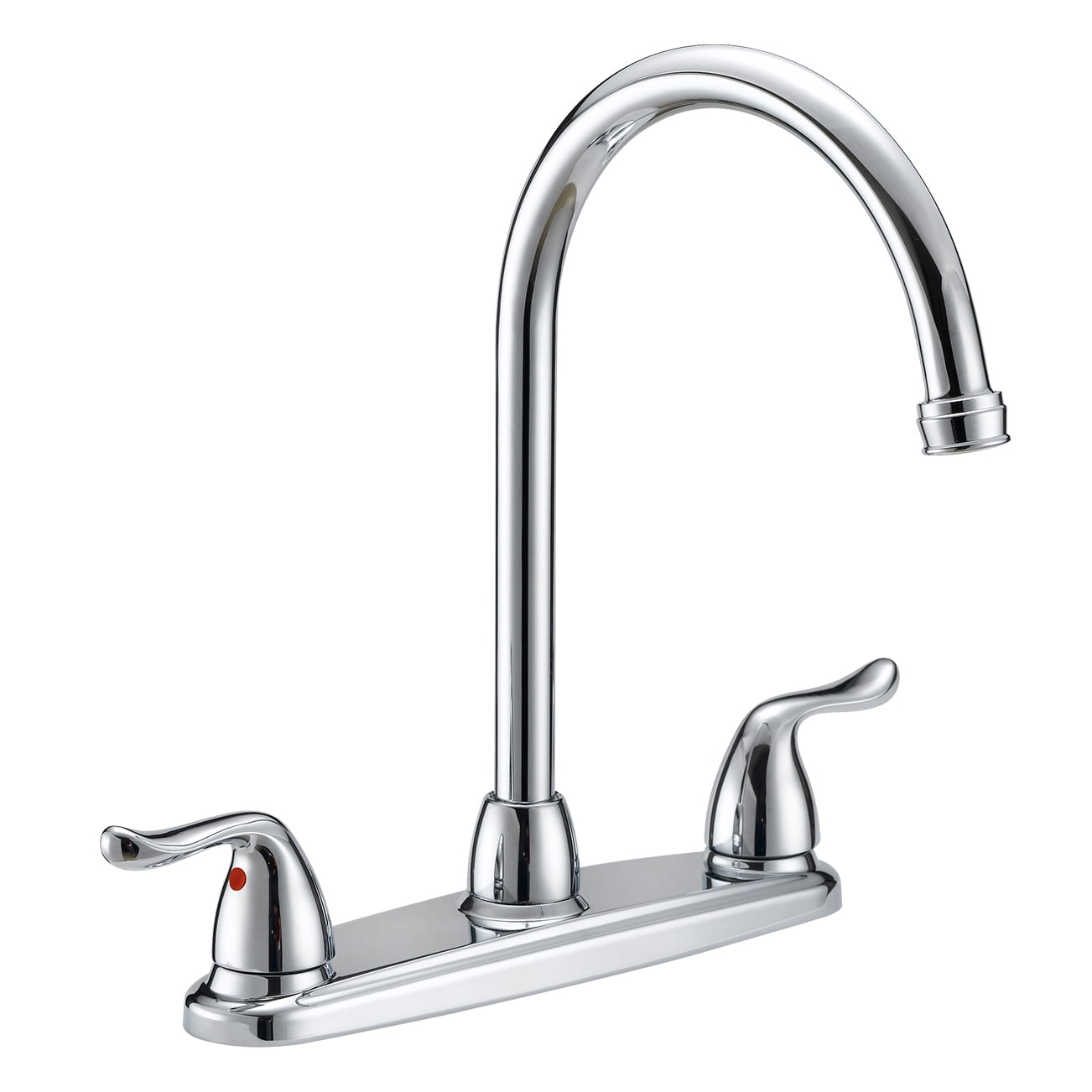 LDR 013 3935CP Chrome 2Handle HighArc Kitchen Faucet