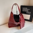 thumbnail image 3 of Bolso Hobo Elegante Hombro Retro Mano Cuero Vegano PU para Mujer Gran Capacidad Con Pequeño Compras, 3 of 9