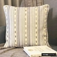 thumbnail image 4 of The HomeCentric Decorative Grey Pack of 2, 24x24 inch (60x60 cm) Throw Pillows, Velvet Striped & Crystal Embroidery Throw Pillows For Couch, Striped Pattern Modern Style - Stripe Dream, 4 of 10