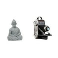 thumbnail image 1 of Estatua de mono,Estatua de Buda Mono para Interiores y Exteriores Budista,Estatua de cámara,Figura coleccionable de modelo de estatua de cámara,Escaparate de accesorios, 1 of 8