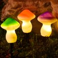 thumbnail image 3 of 1 For 3 LED Solar Mushroom Light With 1.2V600MAH Battery IP65Outdoor Garden Decorative Landscape Lamp, 3 of 9