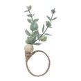 thumbnail image 2 of Vacemry 2Pcs Napkin Rings, Set Of 6 Jute And Faux Leaf Decorative Rings For Table Setting, Elegant Wedding Dinner Party Thanksgiving Celebration Decor, Modern Rustic Napkin Holders For Banquet And, 2 of 9