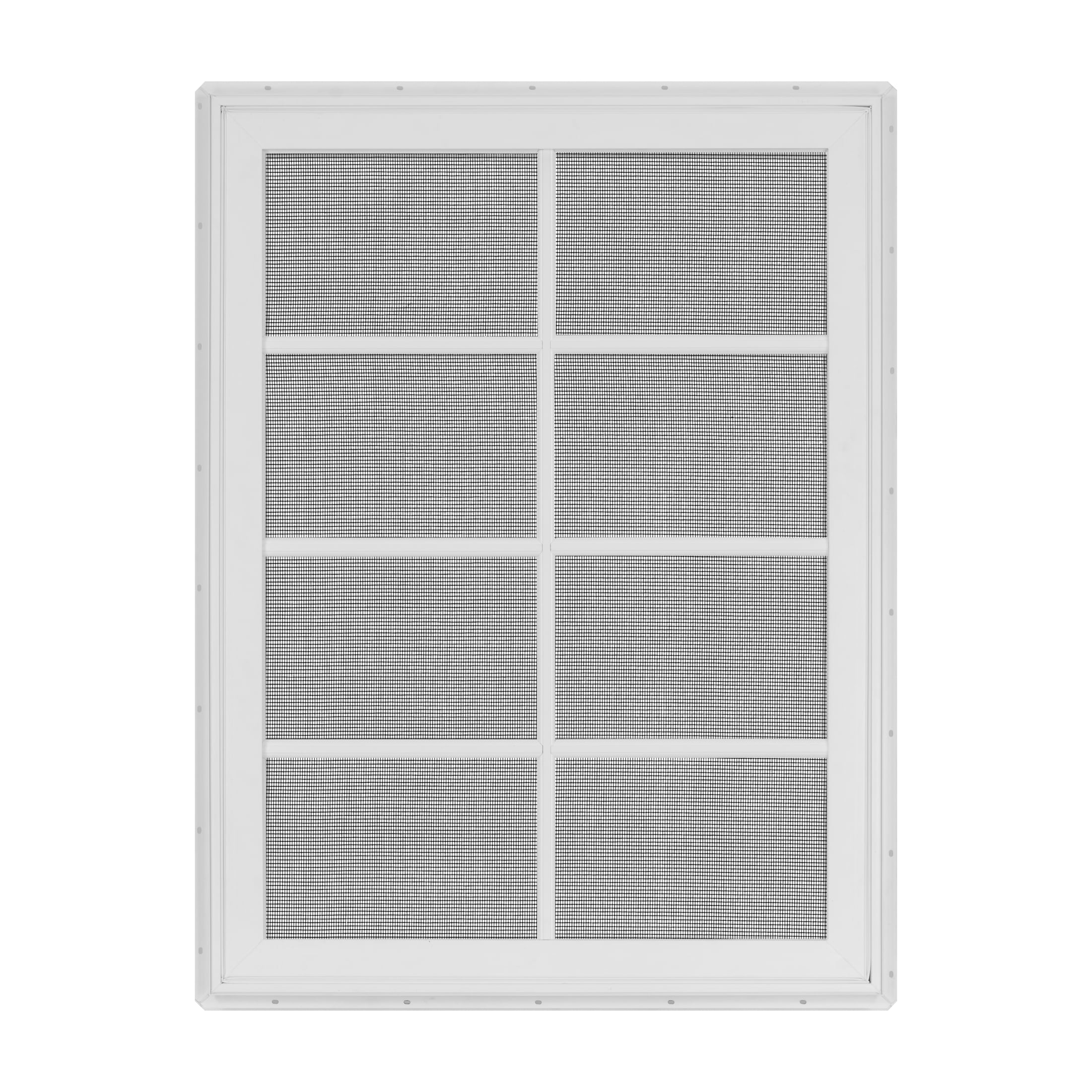 36 in. x 48 in. White Vinyl Double-Pane Insulated Right-Hand Casement Window with SDL Grids and Screen