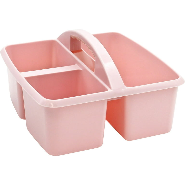 Realspace Stackable Storage Caddy 3 34 H x 5 78 W x 4 14 D Pink - Office  Depot