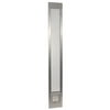 Ideal Pet Products Aluminum Pet Patio Door, Adjustable Height 93-3/4" – 96-1/2", 6.25" x 6.25" Cat Flap, Mill (Silver)