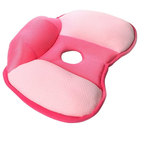 

FRCOLOR Breathable Waist Toning Butt Cushion Tailbone Pillow Buttock Seat Cushion Pain Relief Butt Seat Cushion for Home Office (Rosy 43x34x9cm)