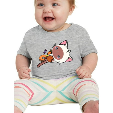 

Cute Mewmmy W Candy. T-Shirt Infant -Image by Shutterstock 24 Months