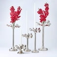 thumbnail image 3 of blossom-platinum-tapered-candle-holder-15, 3 of 3