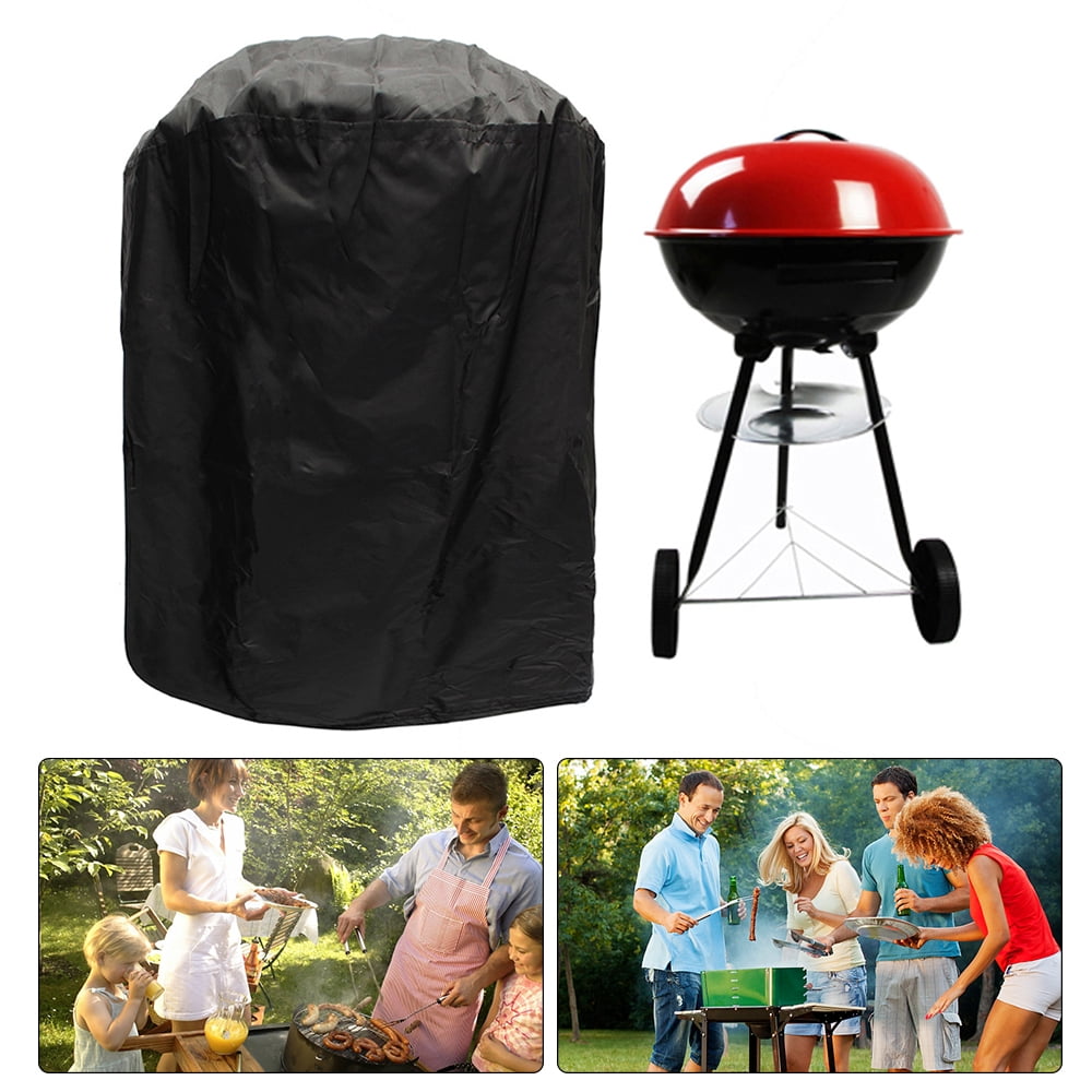 Waterproof Barbecue Cover 30-Inch Kettle BBQ Grill Cover Round Outdoor Garden 