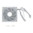thumbnail image 2 of 120mm Case Fan ARGB Case Cooler Fan, 5V 3 Pin ARGB LED Cooling Case Fan, PWM Silent Computer Fan, Internal Fans Cable Management Silent Fan PWM Fan for CPU Cooler Radiator PC, 2 of 7