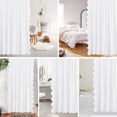thumbnail image 6 of Seasonwood White Shower Curtain Cute Scalloped Shower Curtain,72x72 Inches, 6 of 6