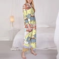 thumbnail image 4 of Lsque Sanrio Pattern Long Sleeve Pajama Set for Women - Soft 2-Piece Sleepwear and Loungewear Set with Pockets, Comfy Nightwear, 4 of 8