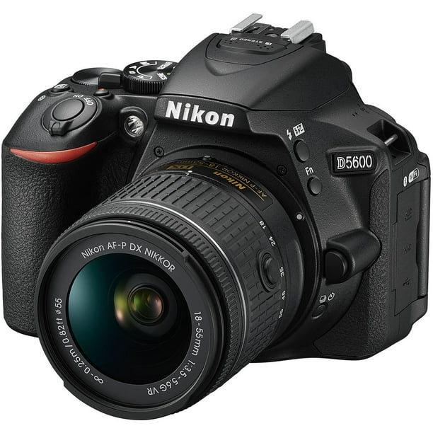 pakket Vaardig Waarneembaar Nikon D5600 DSLR Camera with 18-55mm Lens (Intl Model) - Walmart.com