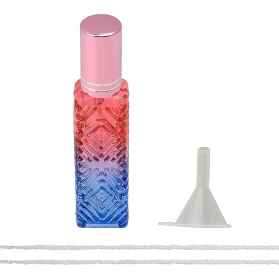 Glass Alcohol Burner with Wick & Funnel for Lab Supplies Make Tea or Coffee Random Color Colorful 23x18.7x101.5mm