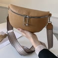 thumbnail image 4 of Bolsa de pecho de moda bandolera de cuero de PU casual Ajustable portátil para viajes Tmvgtek Para Estrenar, 4 of 9