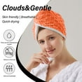 thumbnail image 5 of Latrodar Microfiber Hair Towel, Hair Turbans For Wet Hair, Drying Hair Wrap Towels Secure owels For Women Long Orange Home Decor, 5 of 5