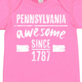 thumbnail image 4 of Inktastic Pennsylvania Awesome Since 1787 Boys or Girls Baby Bodysuit, 4 of 5