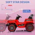 thumbnail image 4 of 12V Kids Ride On Truck Car, Battery Powered Electric Vehicles with Remote Control, Spring Suspensions, 3 Speeds, LED Lights, Music, MP3, Ride On Toy Car for Children Toddles Boys Girls, 4 of 9