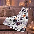 thumbnail image 6 of Whimsical Halloween Pattern Featuring Playful, Festive Halloween Scene, Warm Flannel Blanket for Living Room and Reading Nook, Art Lovers Halloween Gift, Festive Home Decor, 6 of 9