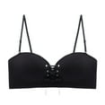 thumbnail image 2 of Tbopshirt Bras for Women,Front Strap Anti-slip Strip Strapless Underwear Gathered Wipe Chest Type Anti-slip Traceless Bra Women, 2 of 4