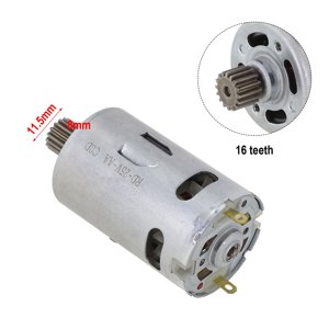 BTOER 1pc RS550 Moteur 16 Dent 16.8v 25v 2300-3000r/min Pour perceuse de charge sans fil tournevis Accessoires d'outil de puissance