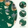 thumbnail image 4 of Christmas Table Cloth Rectangle 60x84 Inch, Waterproof Holiday Xmas Deer Tree Kitchen Farmhouse Christmas Table Decorations for Home Dining Party, Oblong Table Cloth for Indoor Outdoor, Green, 4 of 6