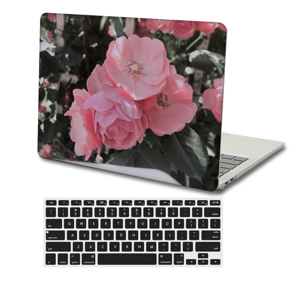 KSK KAISHEK Protective Case Hard Cover Only for 2015/2014/2013/2012 Rel. Old MacBook Pro 13" with Retina Display No USB-C, No CD-ROM + Black Keyboard Cover Model: A1425 & A1502 Flower 0200