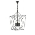 thumbnail image 4 of 4000-MB Millennium Lighting Tracy - 4 Light Pendant-30.5 Inch Tall and 18 Inch Wide-Matte Black Finish    -Traditional Installation, 4 of 16