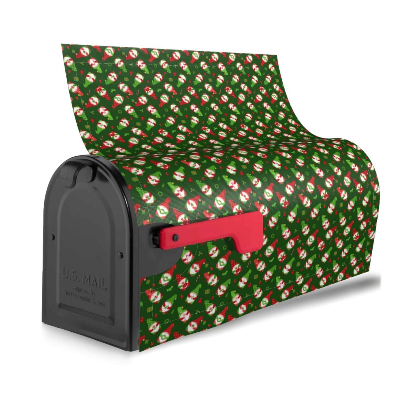 Logiee Gnomes In Caps Print Post Letter Box Wrap Decor, Mailbox Cover Suitable for Standard Mailbox and Large Size Mailbox,Outdoor Yard Decoration-21x18 in