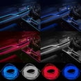 thumbnail image 4 of Liwarace Car Auto Interior Atmosphere Wire Strip Light LED Decoration Lamp Accessories, 4 of 10