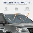 thumbnail image 4 of Cauagu Small White Flowers Print Car Front Windshield Sun Shade,Foldable Anti-UV Car Sunshade for Front Window for Most Vehicles-Small, 4 of 6