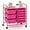 Hot Pink, variant on LYYHTY 15-Drawer Rolling Storage Cart, Multipurpose Movable Organizer, Utility Cart for Home, Office, School, Black