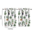 thumbnail image 4 of Vintage Green Cactus Tier Kitchen Curtains for Bathroom Living Rod Pocket Window Drapes 28"x36" 2 Panels Window Treatment Tiers, 4 of 4