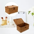thumbnail image 3 of CNKOO 1Pc Boîte de Rangement d'Algues Panier Tissé à la Main avec Couvercle, 3 of 6