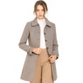 thumbnail image 1 of INSPIRE CHIC Manteau d'Hiver pour Femme à Col Peter Pan, à Simple Boutonnage, 1 of 6