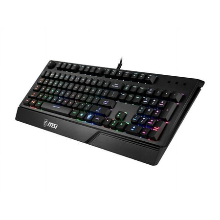 MSI - VIGOR GK20 Ergonomic Wired Gaming Membrane Keyboard - Black