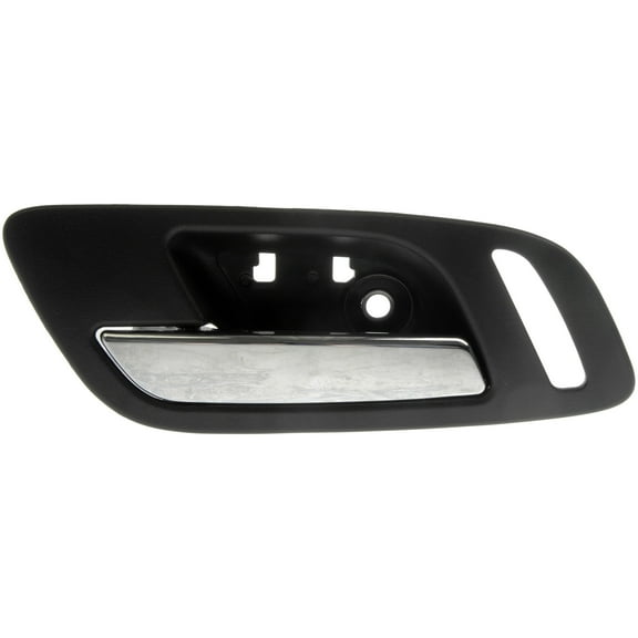 Dorman 81186 Front Driver Side Interior Door Handle for Specific Cadillac Models, Chrome Lever; Black Housing