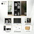 thumbnail image 5 of Castle Place Simple 7-Cube Open Shelf Bookcase, Dark Grey, 5 of 6